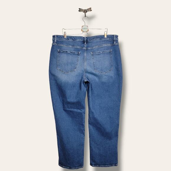 Lane Bryant Front-seamed Signature Fit Mid Rise Relaxed Straight Jean 22 w - Picture 2 of 14